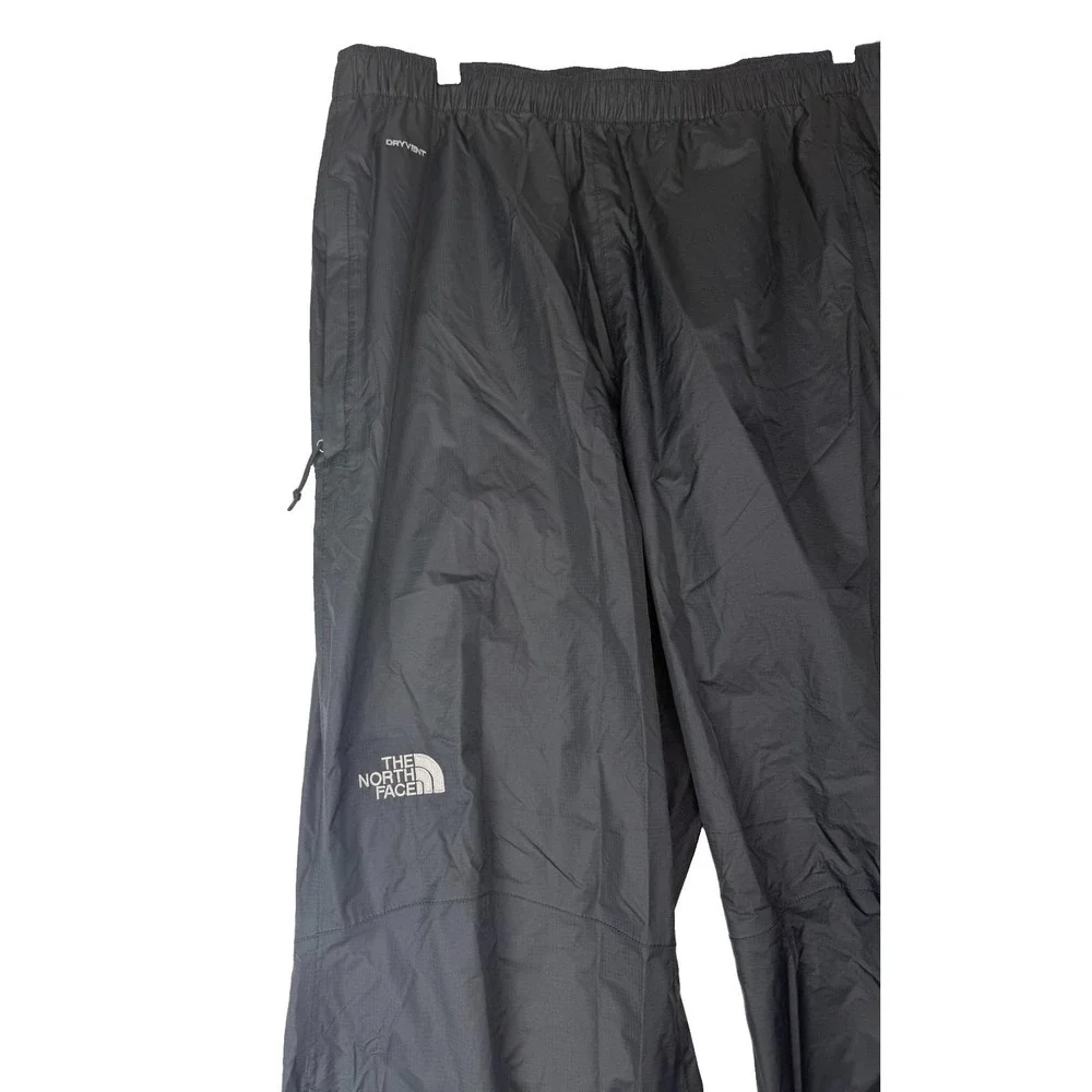 The North Face Antora Dryvent Mens Rain Pants Black Nylon Shell Size XL